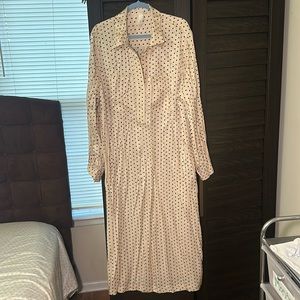 Long maxi silk dress